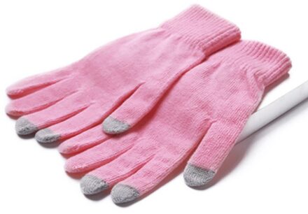 Mannen en vrouwen winter Handschoenen smartphone handschoen womens winter screen handschoenen Warm Houden Stretch Handschoenen en Wanten NOVE22 Roze