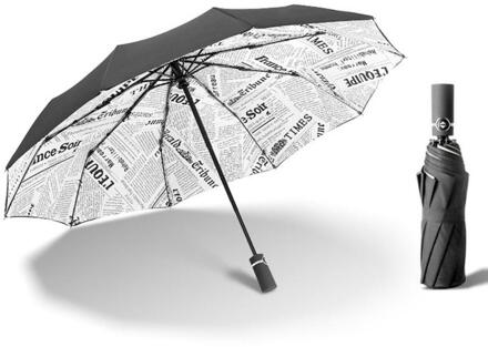 ! Mannen En Vrouwen Zachte Vouwen Compact Volautomatische Regen Paraplu Draagbare Waterdichte Wind Proof Regenkleding 02