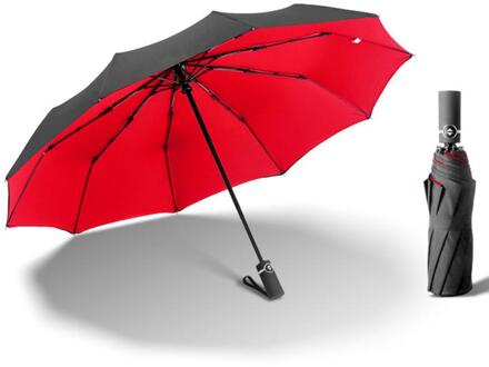 ! Mannen En Vrouwen Zachte Vouwen Compact Volautomatische Regen Paraplu Draagbare Waterdichte Wind Proof Regenkleding 03