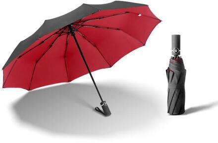 ! Mannen En Vrouwen Zachte Vouwen Compact Volautomatische Regen Paraplu Draagbare Waterdichte Wind Proof Regenkleding 04