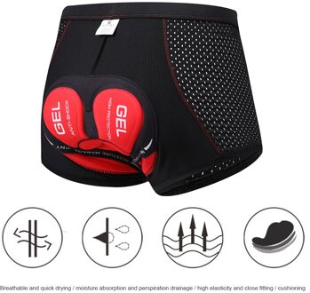Mannen Fietsbroek Ademende Gel Pad Shockproof Underpants Fiets Broek