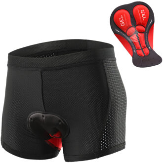 Mannen Fietsen Ondergoed Shorts Ademend Gel Padded Mtb Fietsen Riding Shorts zwart / XL