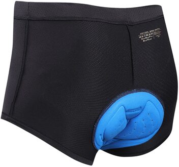 Mannen Fietsen Undershorts Padded Cycle Ondergoed 3D Padded Fiets Shorts Anti-Slip Ademend Adsorbens Voor Mannen Zwart Xxxl