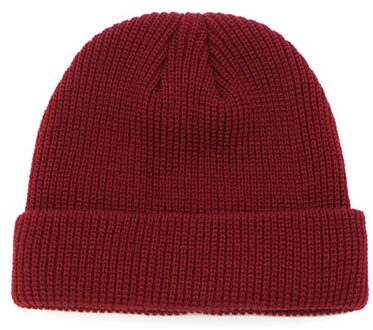 Mannen Gebreide Muts Beanie Skullcap Sailor Cap Manchet Brimless Retro Navy Stijl Beanie BHD2 wijn rood
