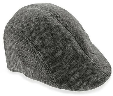 Mannen Golf Rijden Zon Flat Cabbie Newsboy Unisex Visgraat Eendenbek Klimop Hoed Cap 51BC grijs