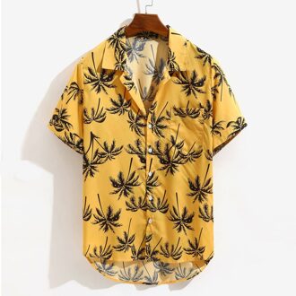 Mannen Hawaiian Shirt Korte Mouw Top Mannelijke Beachwear Shirt Casual Gedrukt Beach Shirts Zomer Mannen Shirts Blouse Hawaii Shirts Xl