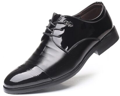 mannen Herfst Zwarte Jurk Schoenen mannen Zakelijke Formele Enkele Lederen lace-up voor Mannen plus size 39-48 11