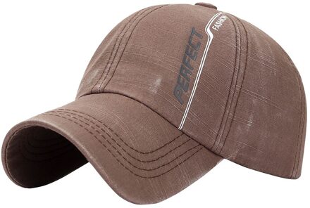 Mannen Hip-Hop Hoeden Outdoor Sport Verstelbare Baseball Caps Casual Gewassen Cap Sport Katoen Baseball Cap Zwart hoed Женска Bruin