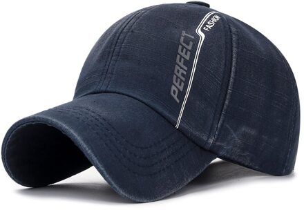 Mannen Hip-Hop Hoeden Outdoor Sport Verstelbare Baseball Caps Casual Gewassen Cap Sport Katoen Baseball Cap Zwart hoed Женска Marineblauw