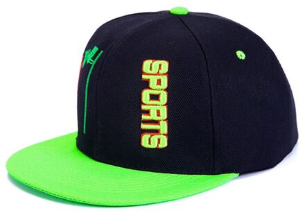 Mannen Hoed Sport Brief Borduurwerk Baseball Cap Katoen Kleuraanpassing Hip-Hop Hoed Zomer Outdoor Sport Hoed Vrouwen hip Hop H323 groen