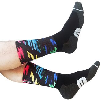 Mannen Huishouden Fiets Sport Sokken Ademend Zool Stem Riem Antislip Voetbal Volleybal Basketbal Bergbeklimmen Sokken 6