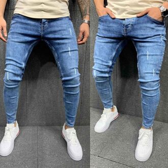 Mannen Joggingbroek Lente Herfst Mannen Potlood Jeans Mannelijke Ripped Skinny Broek Slim Biker Outwears Broek Plus Size jeans Xl