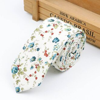 Mannen Katoen Bloemenprint Stropdas Voor Mannen Stropdas Smalle Slim Skinny Cravate Bloem Stropdassen Corbatas Wedding Ties 3