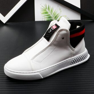 Mannen Klassieke mode Graffiti afdrukken Toevallige Schoenen Man hoge tops Leisure skateboard Schoenen zapatillas hombre 1 / 7.5