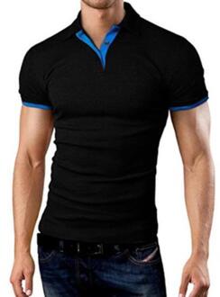Mannen Klassieke Slim Tops Plus Size Causale Shirt Korte Mouw Hit Kleur Casual Eenvoudige Tops Effen Kleur Grijs Rood Grote size mannen wu zwart / L