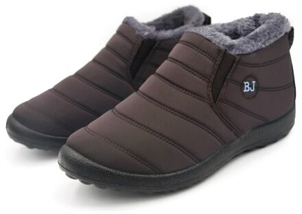 Mannen Laarzen Lichtgewicht Winter Schoenen Voor Mannen Pluche Snowboots Waterdicht Winter Schoenen Man Casual Schoen Unisex Enkellaarsjes koffie