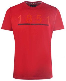 Mannen London 1851 T-Shirt (Rood) - maat XL
