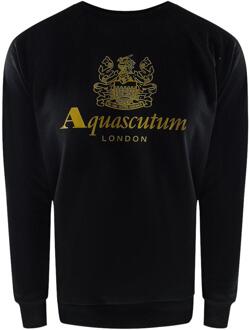 Mannen London Logo Crew Neck Trainingspak Set (Zwart) - XL