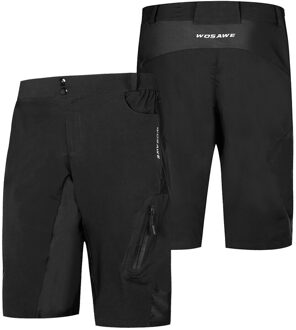 Mannen Loose Fit Fietsbroek MTB Bike Shorts Outdoor Sport Running Fitness Casual mountain mtb Zomer Shorts zwart / L