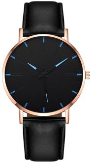 Mannen Luxe Horloges Quartz Rvs Dial Casual Bracele Horloge Ronde Eenvoud Lederen Band Horloges Klok Montre F