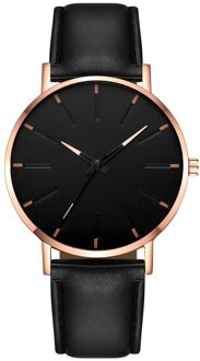 Mannen Luxe Horloges Quartz Rvs Dial Casual Bracele Horloge Ronde Eenvoud Lederen Band Horloges Klok Montre