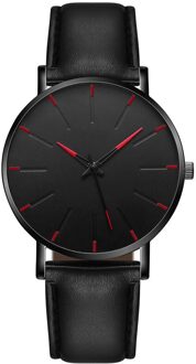 Mannen Luxe Horloges Quartz Rvs Dial Casual Bracele Horloge Ronde Eenvoud Lederen Band Horloges Klok Montre