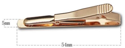 Mannen Metal Silver Gold Simple Stropdas Tie Bar Sluiting Clip Clamp Pin Mannen Roestvrij Staal Voor Bedrijfsstropdas Tie Sluitingen roos goud