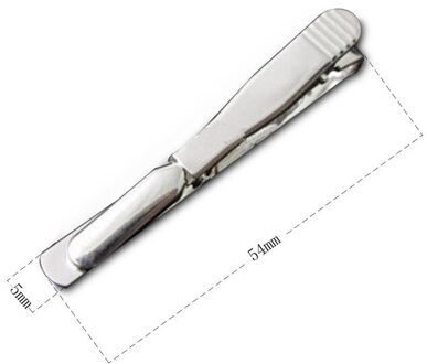 Mannen Metal Silver Gold Simple Stropdas Tie Bar Sluiting Clip Clamp Pin Mannen Roestvrij Staal Voor Bedrijfsstropdas Tie Sluitingen wit k