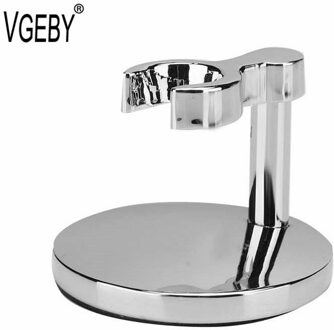 Mannen Metalen Manual Scheerapparaat Houder Scheermes/Borstel Stand Tafelblad Baard Schoon Scheren Rack Voor Kapper