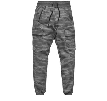 Mannen Mode Breien Fitness Joggingbroek Outdoor Gym Running Training Broek Multi-Pocket Jogging Squats Cargo Broek M / grijs camouflage