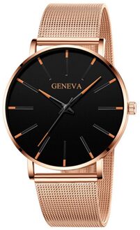 Mannen Mode Ultra Dunne Horloges Minimalistische Eenvoudige Mannen Business Roestvrijstalen Gaas Riem Quartz Horloge Relogio Masculino # Cl F