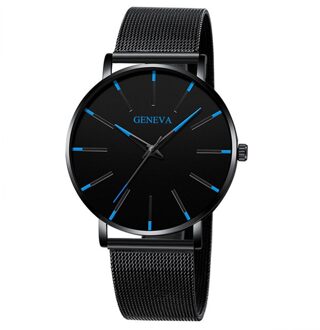 Mannen Mode Ultra Dunne Horloges Minimalistische Eenvoudige Mannen Business Roestvrijstalen Gaas Riem Quartz Horloge Relogio Masculino # Cl