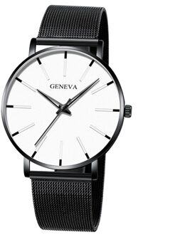 Mannen Mode Ultra Dunne Horloges Minimalistische Eenvoudige Mannen Business Roestvrijstalen Gaas Riem Quartz Horloge Relogio Masculino # Cl