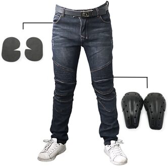 Mannen Motorfiets Waterdichte Zwarte Dutje Jeans Motorbike Thermische Dikke Broek Denim Broek Aramide Beschermende Voering L