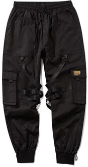 Mannen Multi-Pocket Elastische Taille Harem Broek Mannen Streetwear Punk Hip Hop Casual Broek Joggers Mannelijke Dansen Broek WQ058 Xl