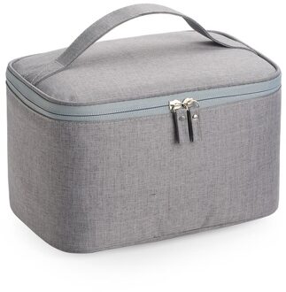 Mannen Opknoping Cosmetische Tas Zakelijke Make Case Hoge Capaciteit Reizen Make Up Rits Organizer Opslag Pouch Toilettas Wassen Bad Kit Grijs