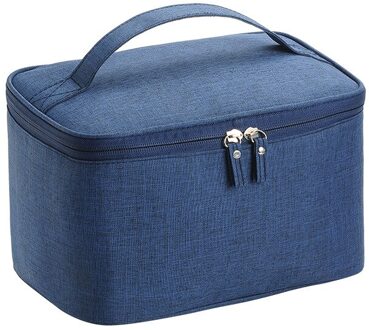 Mannen Opknoping Cosmetische Tas Zakelijke Make Case Hoge Capaciteit Reizen Make Up Rits Organizer Opslag Pouch Toilettas Wassen Bad Kit marine