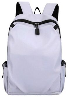 Mannen Outdoor Leisure Rugzak 15.6 Inch Notebook Rugzak Usb Opladen Grote Capaciteit Rugzak Jeugd Boek licht grijs
