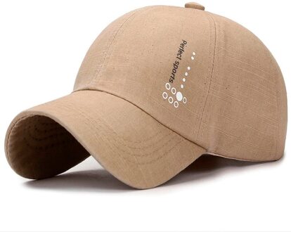 Mannen Plain Gewassen Cap Casual Sport Katoen Verstelbare Baseball Cap Hip-Hop Hoed Sport Caps Vrouwen Zonneklep Hoed pet Femme Beige