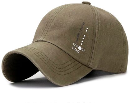 Mannen Plain Gewassen Cap Casual Sport Katoen Verstelbare Baseball Cap Hip-Hop Hoed Sport Caps Vrouwen Zonneklep Hoed pet Femme groen