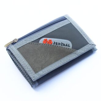 Mannen Portefeuilles Korte Stijl Hasp Man Portemonnees Canvas Stof Geldzakken Portemonnee Mannelijke Koppeling Portemonnee Burse Kaarten Holder Tassen Notecase grijs