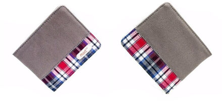 Mannen Portemonnee En Vrouwelijke Korte Purse Man Bifold Canvas Card Case Pocket Pouch Mode Jonge Jongen Girl Tieners Mannelijke donker groen