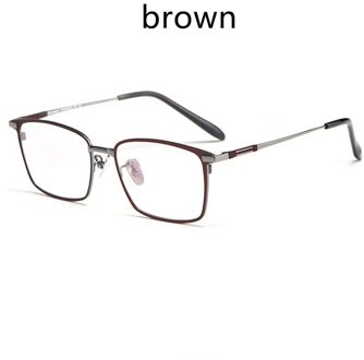 Mannen Pure Titanium Bril Frame Brand IP Plating Optische Bril Oculos Bijziendheid Multifocale Frame Vierkante Eye wear Goud