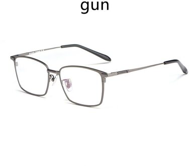 Mannen Pure Titanium Bril Frame Brand IP Plating Optische Bril Oculos Bijziendheid Multifocale Frame Vierkante Eye wear Grijs