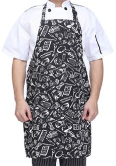 Mannen Restaurant Chef Schort aangroeiwerende Dragen Koken Haak Hals Schort Keuken Cafe Hotel Vrouwelijke Chef Schort 3