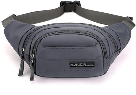 Mannen Riem Tassen Outdoor Vrouwen Borst Zak Oxford Schouder Diagonaal Packs Casual Telefoon Houder Fanny Pack Hip/Bum Zakken Grijs
