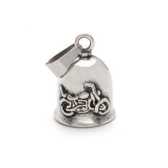 Mannen Roestvrij Polijsten Kleine En Prachtige Jingle Bell Cool Motorcycle Biker Hanger Ketting