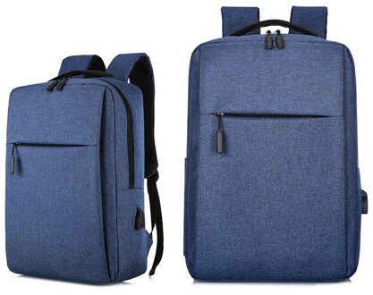 Mannen Rugzak 2022 Waterdicht Oxford Doek Tas Multifunctionele Usb Opladen Rugzak Mannelijke Voor Laptop Business Travel Bagpack blauw