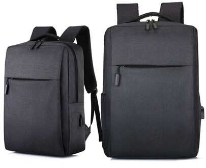 Mannen Rugzak 2022 Waterdicht Oxford Doek Tas Multifunctionele Usb Opladen Rugzak Mannelijke Voor Laptop Business Travel Bagpack zwart