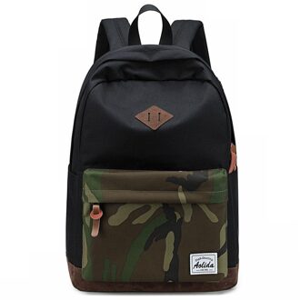 Mannen Rugzak Oxford School Rugzak Tas Mode Waterdichte Reistas Toevallige Stijlvolle Boek Tas Mannelijke leger groen